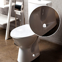 PPプラスチックトイレボルトキャップ  半丸トイレボルトカバー  ボルトキャップを押し込む  バスロムアクセサリー  ホワイト  36x37.5mm&nbsp;FIND-WH20024-15