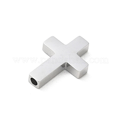 304ステンレススチールビーズ  クロス  ステンレス鋼色  16.5x12x3mm  穴：2mm&nbsp;SA-CBA34D4-09P