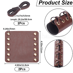 PUレザー レザー バイクグリップカバー  コーヒー  110~663x4.5~115x1mm&nbsp;AJEW-WH20001-44D