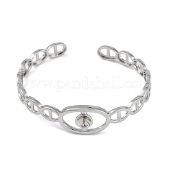 Brass Mariner Link Open Cuff Bangle Making&nbsp;KK-U020-20P