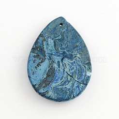 Natural Blue Crazy Agate Pendants&nbsp;G-S139-11