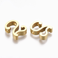304ステンレスペンダント  数  ゴールドカラー  NUM。2  12x9.5x3mm  穴：1.8mm&nbsp;STAS-T041-09G-2