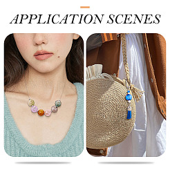 7Pcs 7 Colors Transparent Glass Beads&nbsp;GLAA-TA0002-90B