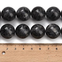 Natural Larvikite Beads Strands&nbsp;GSR18mmC128