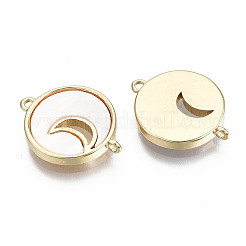 Freshwater Shell Links Connectors&nbsp;KK-S356-211G-NF