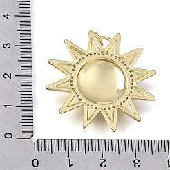 Brass Micro Pave Clear Cubic Zirconia Pendants&nbsp;CU-CBAEEA8-21G