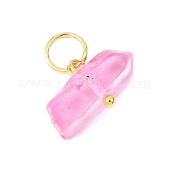 Dyed Natural Quartz Crystal Neggets Pendants&nbsp;PALLOY-JF04581-02