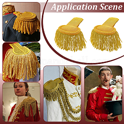 Cloth with Iron Epaulettes Costume Accessories&nbsp;DIY-WH0700-52A