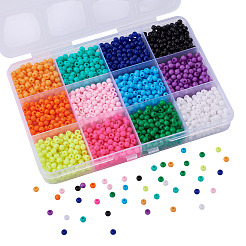 72G 12 Colors Opaque Acrylic Beads&nbsp;SACR-TA0001-54