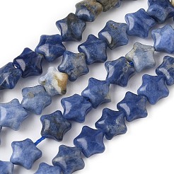 天然ソーダライトスタービーズ連売り  7.5x8x4.5mm  穴：0.8mm  約54~56個/連  15.12''~15.20''（38.4~38.6センチメートル）&nbsp;G-Z080-A09