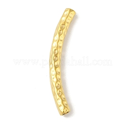 304ステンレス鋼湾曲チューブビーズ  ゴールドカラー  36.5x4mm  穴：2.5mm&nbsp;STAS-M071-03A-G