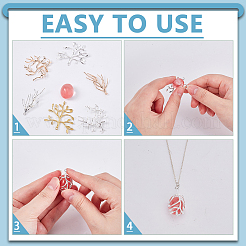 12Pcs 6 Styles Brass Pendants&nbsp;KK-AR0001-91