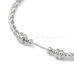 Brass Twisted Chain Bracelet Making&nbsp;KK-U020-14P