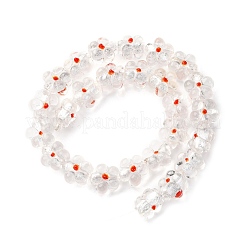 Handmade Silver Foil Glass Lampwork Beads&nbsp;FOIL-T001-02M