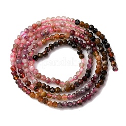 Natural Multicolor Tourmaline Beads Strands&nbsp;G-C226-B02-2mm-01