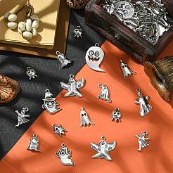 100Pcs 10 Styles Tibetan Style Alloy Pendants&nbsp;FIND-CJ0002-22