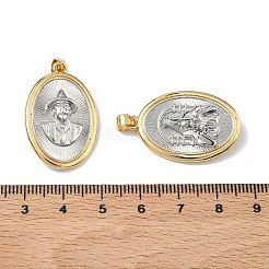 Religion Brass Pendants&nbsp;KK-Z153-03GP