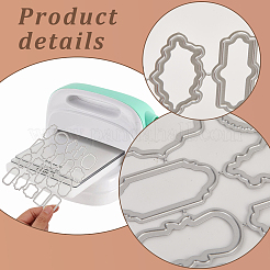 Label Frame Theme Carbon Steel Cutting Dies Stencils&nbsp;DIY-WH20007-66