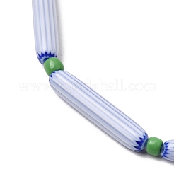 Handmade Lampwork Chevron Beads&nbsp;LAMP-Z019-01-12