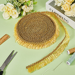 Polyester Tassel Lace Ribbons&nbsp;DIY-WH0530-70B