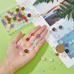 100Pcs 10 Style Transparent Czech Glass Beads&nbsp;GLAA-FH0001-72