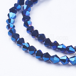 1 Strand Electroplate Glass Beads Strands&nbsp;X-EGLA-J026-3mm-F18