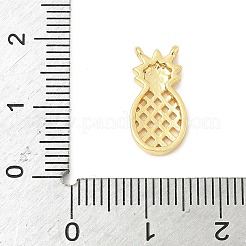 真鍮チャーム  パイナップルチャーム  ラックめっき  長持ちメッキ  カドミウムフリー＆鉛フリー  18KGP本金メッキ  15.5x8x2.5mm  穴：0.7mm&nbsp;KK-I276-74G