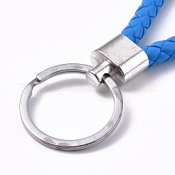 Braided PU Leather Keychain&nbsp;KEYC-WH0016-11C