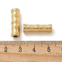 304ステンレススチールビーズ  18KGP本金メッキ  コラム  20.5x6mm  穴：3mm&nbsp;STAS-F309-B01