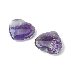 Natural Amethyst Heart Palm Stone&nbsp;G-YW0001-52B