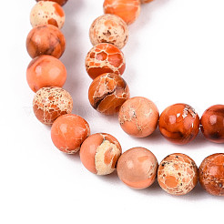 Natural Imperial Jasper Beads Strands&nbsp;G-A175B-4mm-07-01