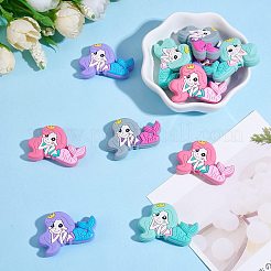 12Pcs 4 Colors Silicone Focal Beads&nbsp;JX774A