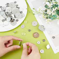 DIY Blank Dome Brooch Making Kit&nbsp;DIY-UN0005-14