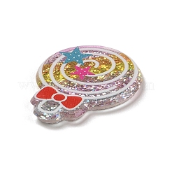 カラフルなアクリルプラスチックカボション  ロリポップ  26x20x2mm&nbsp;OACR-R269-07A