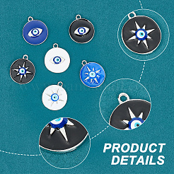 36Pcs 6 Style Alloy Pendants&nbsp;FIND-NB0004-31