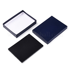 Rhombus Textured Cardboard Jewelry Boxes&nbsp;CBOX-T006-01B