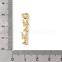 Mother's Day Brass Pendants&nbsp;KK-Z155-05G-03