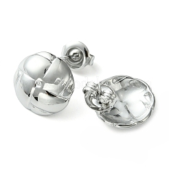 Non-Tarnish 304 Stainless Steel Stud Earrings&nbsp;EJEW-Z038-04P