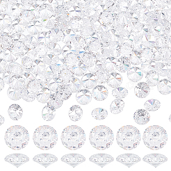 150 個のキュービックジルコニアカボション  グレードA  多面カット  ダイヤモンド  透明  5x3mm&nbsp;ZIRC-PH0001-28