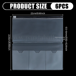 Rectangle PVC Storage Bag for Travel Notebook&nbsp;LS-OFST-WH0899-019A