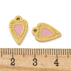 316 Surgical Stainless Steel Enamel Charms&nbsp;STAS-M073-42A-01G
