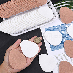 48Pcs 2 Colors Teardrop Self-adhesive Felt Shoe Sole Grips&nbsp;DIY-WR0005-17