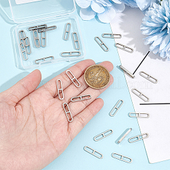 201 ステンレススチールリンクリング  オーバル  ステンレス鋼色  20x5x2mm  内径：3x8.2mm  30個/箱&nbsp;STAS-UN0051-50