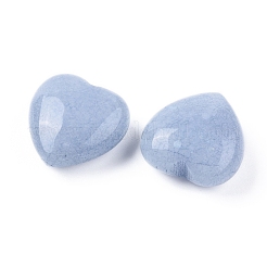 Dyed & Heated Natural Blue Aventurine Heart Love Stone&nbsp;G-L533-31-1