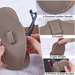 1Pc PU Leather Glasses Case&nbsp;AJEW-CN0002-38C