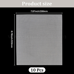 クロスステッチ用のPVA水溶性生地  長方形  透明  223x200x0.1mm&nbsp;DIY-CY0003-94A