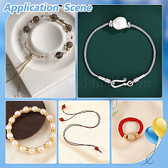 4Pcs 2 Colors Sterling Silver Spacer Beads&nbsp;STER-PH0001-64
