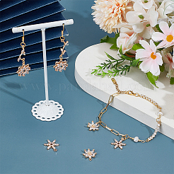 6Pcs 3 Styles Brass Micro Pave Cubic Zirconia Pendants&nbsp;KK-GO0002-31