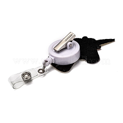 Unicorn Glitter Powder Felt & ABS Plastic Badge Reel&nbsp;AJEW-I053-40