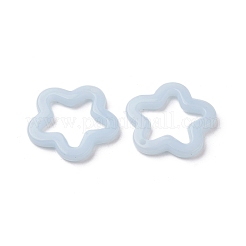 模造ゼリーアクリルパーツ  スター  ミックスカラー  28.5x29.5x4mm  穴：1.8mm  約68個/100g&nbsp;X1-MACR-M042-01